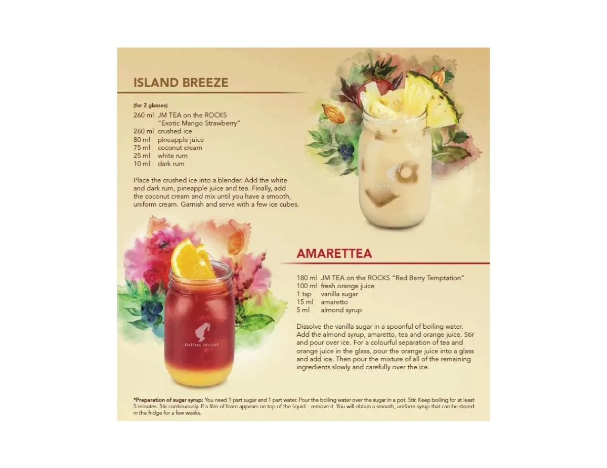 Shop Eistee Fruchtige Mango-Erdbeere - 93.5g Tea On The Rocks